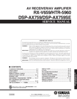 Yamaha DSPAX-759-SE - Service Manual 